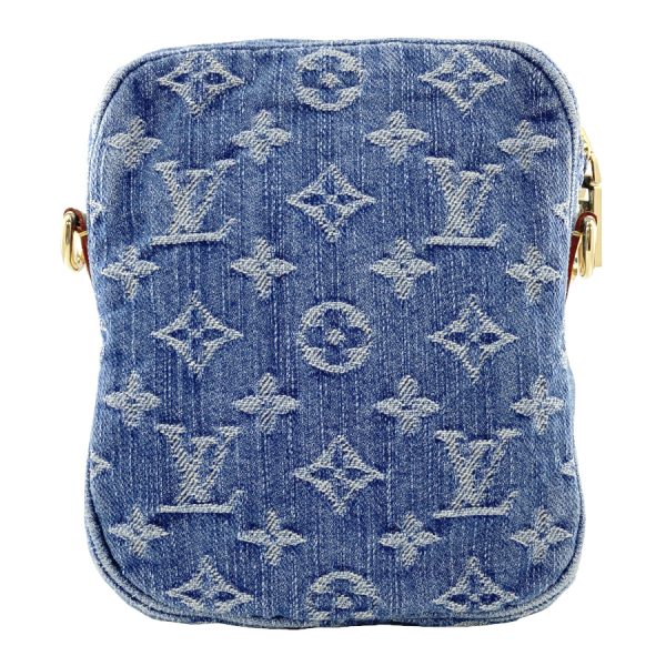 m82948 3 Louis Vuitton Fairfax Monogram Denim Remix Pochette Bag Blue