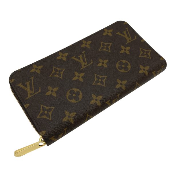 m83218 04 Louis Vuitton Monogram Wallet Long Round Zipper Green Tea