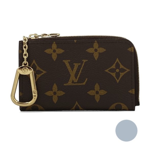 m83612 01 Louis Vuitton Monogram Key Case Porte Cle Noah Blue Olympe