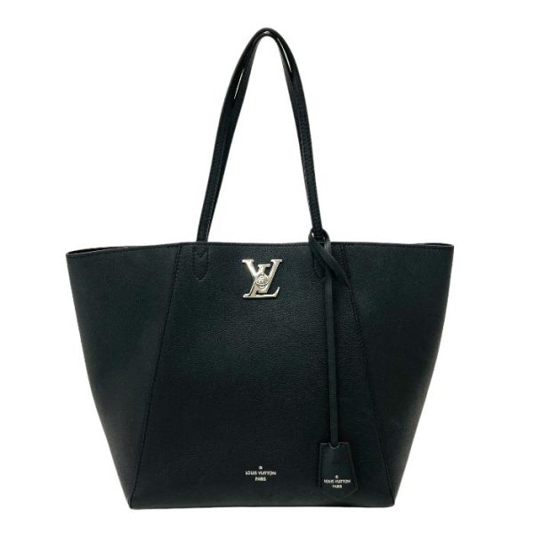 mai08007 1 Louis Vuitton Lock Me Hippo Tote Bag Noir