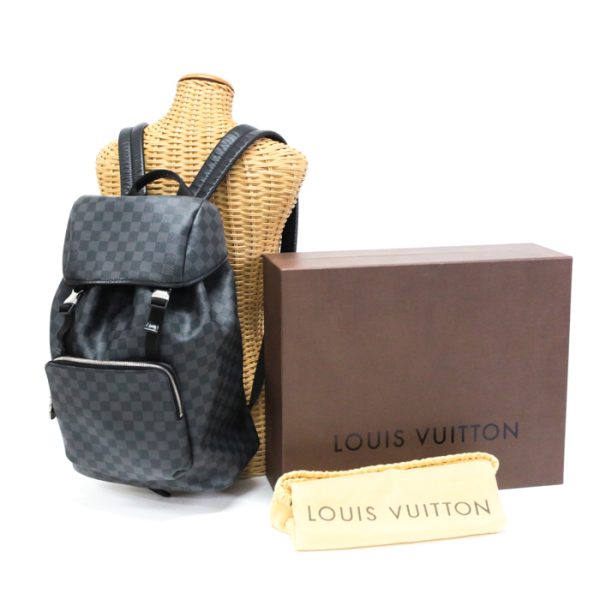 mai08008 Louis Vuitton Zack Backpack Daypack Large Black