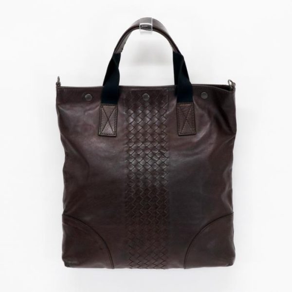 maj01056 1 Bottega Veneta Intrecciato Tote Bag Leather Brown