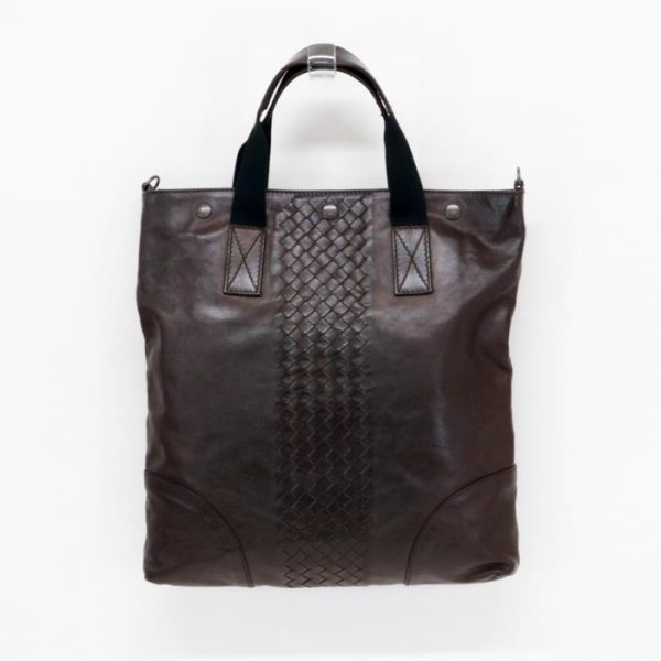 maj01056 2 Bottega Veneta Intrecciato Tote Bag Leather Brown