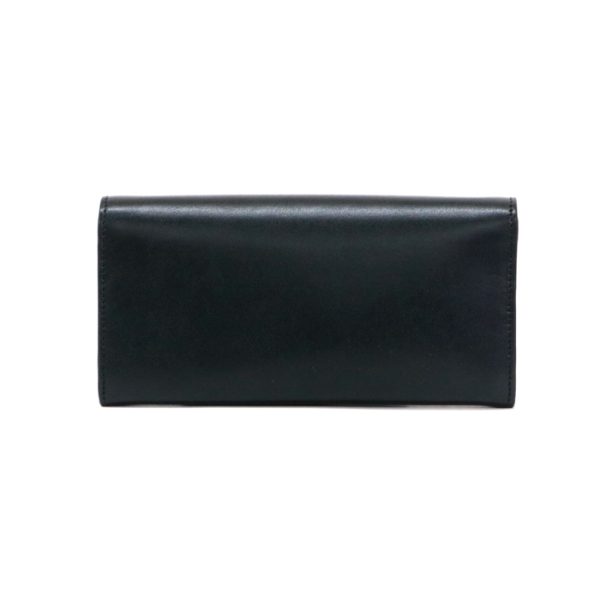 mal07009 3 Fendi Chain Wallet By The Way Pochette Leather Black