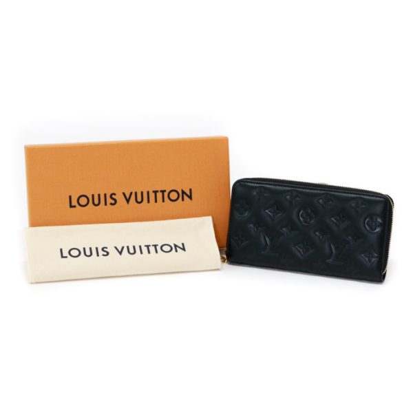 man26055 Louis Vuitton Zippy Long Wallet Round Zipper Noir