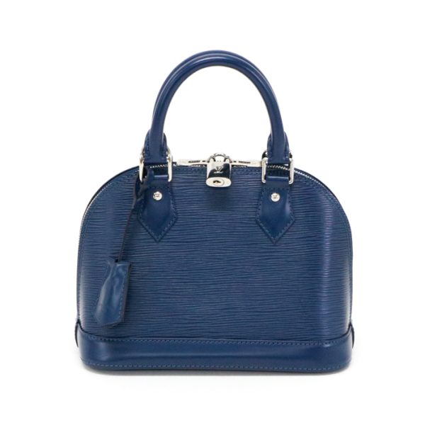 map19005 1 Louis Vuitton Alma BB Epi Handbag Mini Andigo Blue