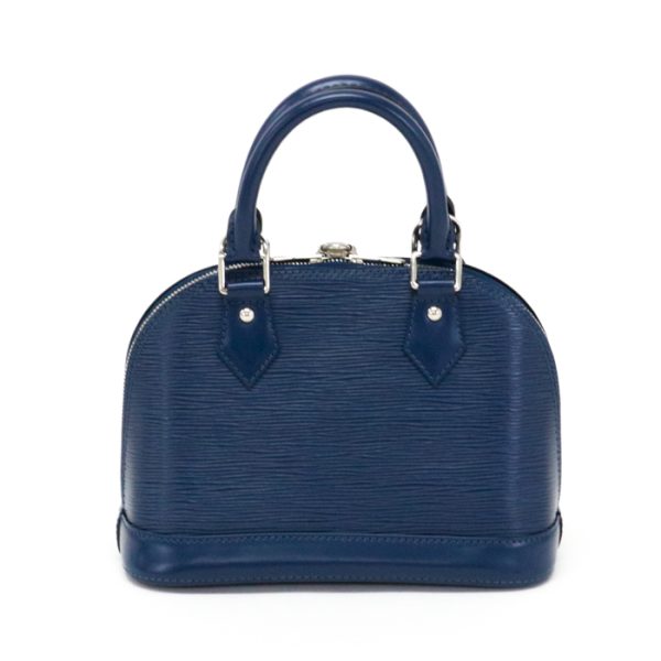 map19005 2 Louis Vuitton Alma BB Epi Handbag Mini Andigo Blue