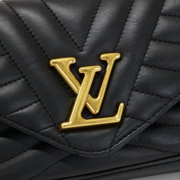 mar06003 4 Louis Vuitton Wave Chain Bag PM Shoulder Bag Noir