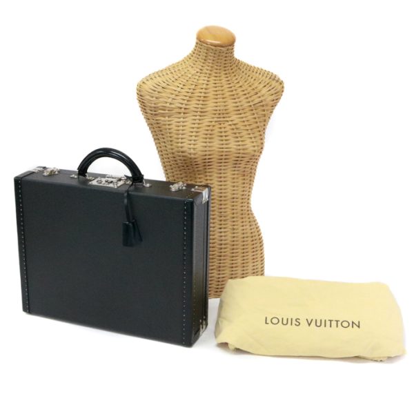 mar15007 Louis Vuitton President Taiga Business Bag Black