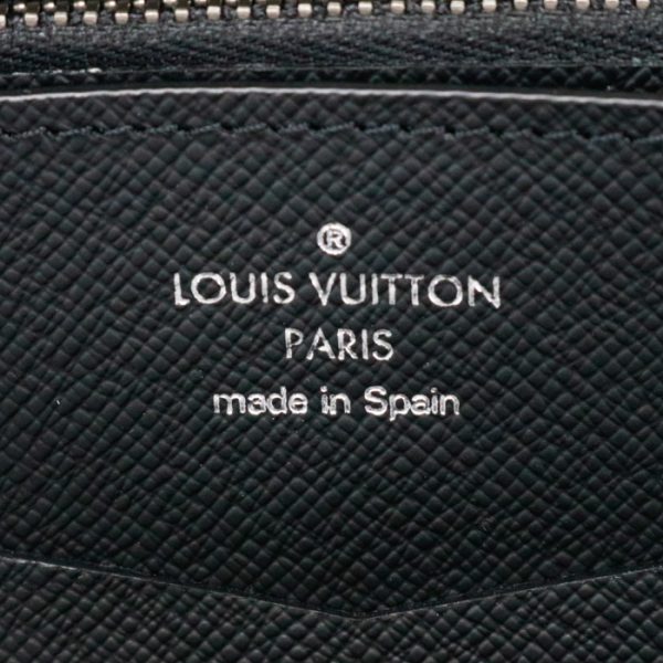 mar26018 5 LOUIS VUITTON Zippy XL Monogram Eclipse Round Zipper Long Wallet Black