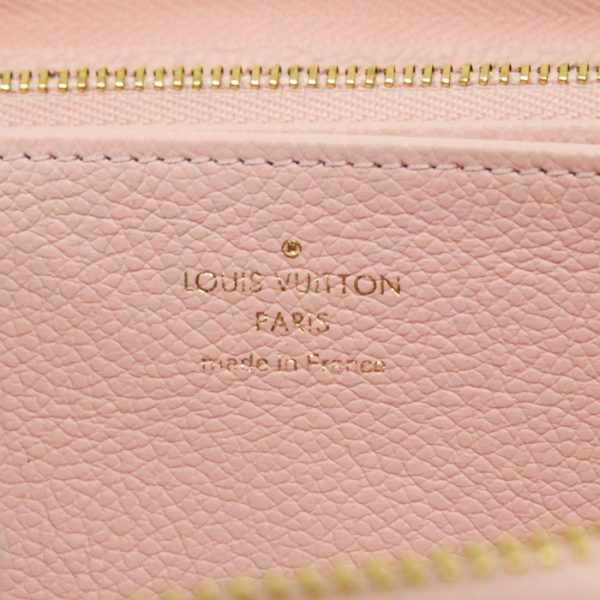 mas10005 8 LOUIS VUITTON Zippy Monogram Empreinte Stitch Long Wallet Broderie Pink