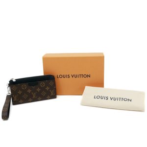 mas26012 Louis Vuitton Saint Louis Clutch Bag Brown