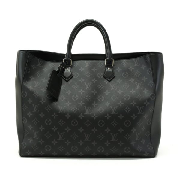 mat06001 1 Louis Vuitton Grand Sac Business Bag Black Gray