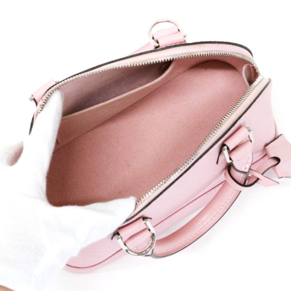 mat26002 12 Louis Vuitton Alma BB Epi Handbag Rose Ballerine