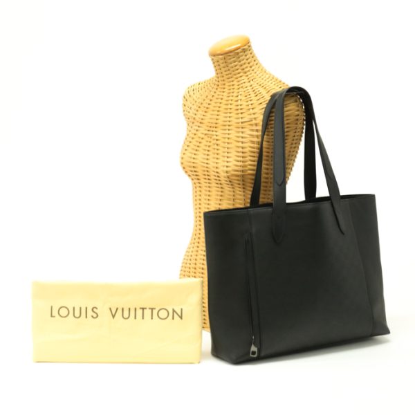 mav07006 LOUIS VUITTON Cabas Voyage Damier Infini Tote Bag Onyx Black