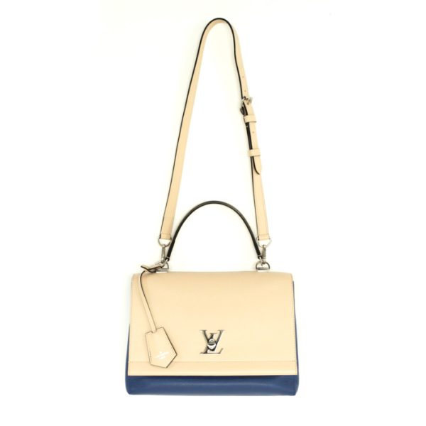 mav16005 1 Louis Vuitton Lock Me 2 Shoulder Bag Beige Ankle