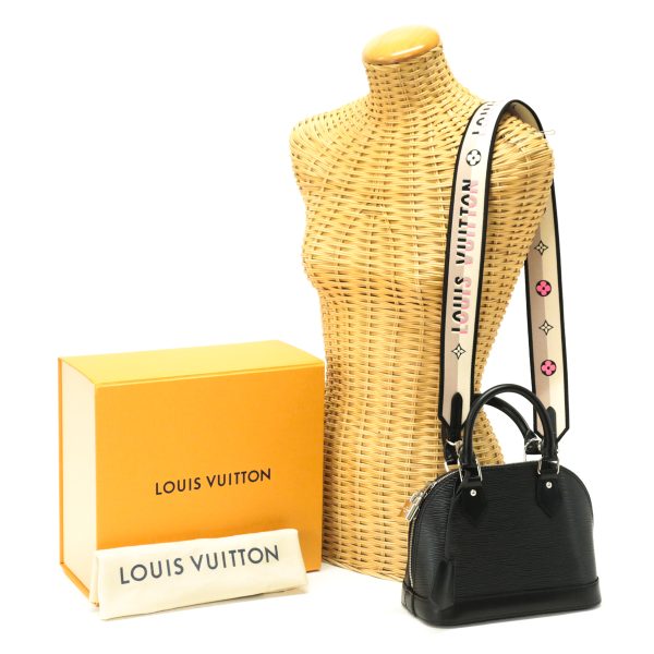 maw15008 Louis Vuitton Alma BB Handbag Mini Boston Noir