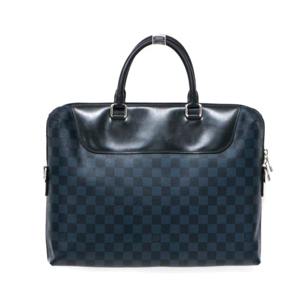 max18004 3 Louis Vuitton Porte Document Briefcase Black Navy