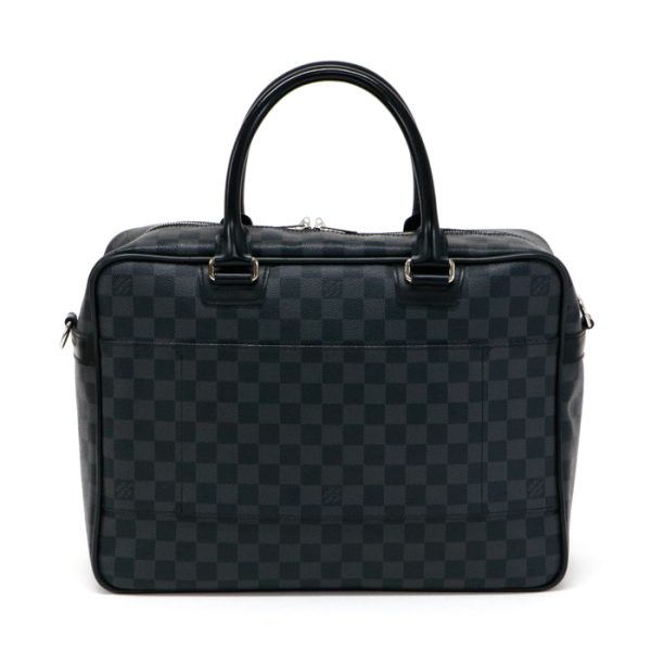 mba10004 3 LOUIS VUITTON Ikar Damier Graphite Leather Shoulder Gray Black