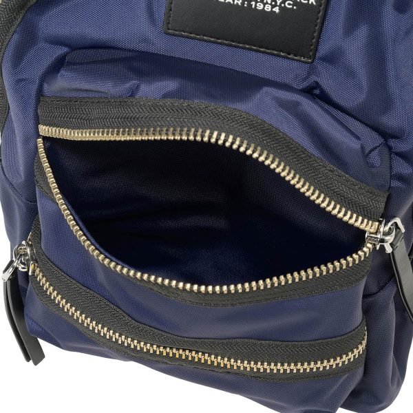 mc2f3hbp029h02415 7 MARC JACOBS Rucksack The Biker Leather Navy