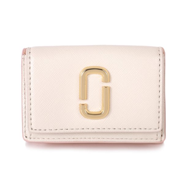 mc2f3smp060s07695 1 MARC JACOBS Trifold Wallet The Utility Leather Pink