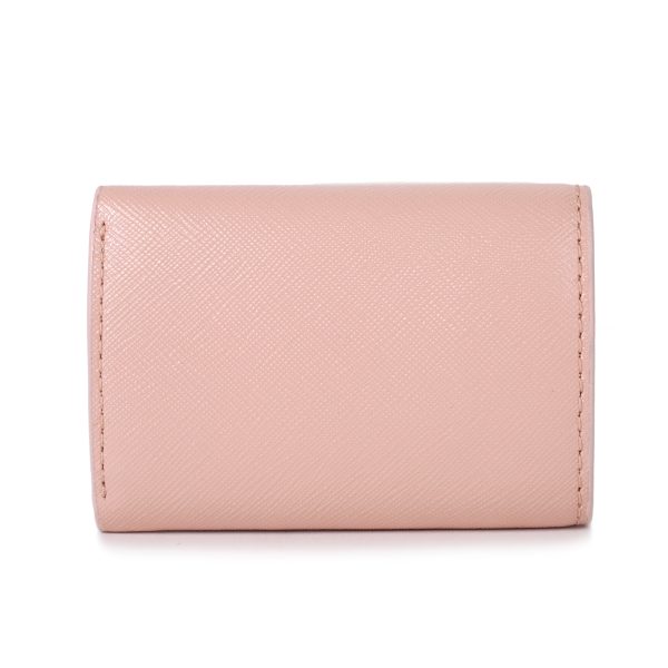 mc2f3smp060s07695 2 MARC JACOBS Trifold Wallet The Utility Leather Pink