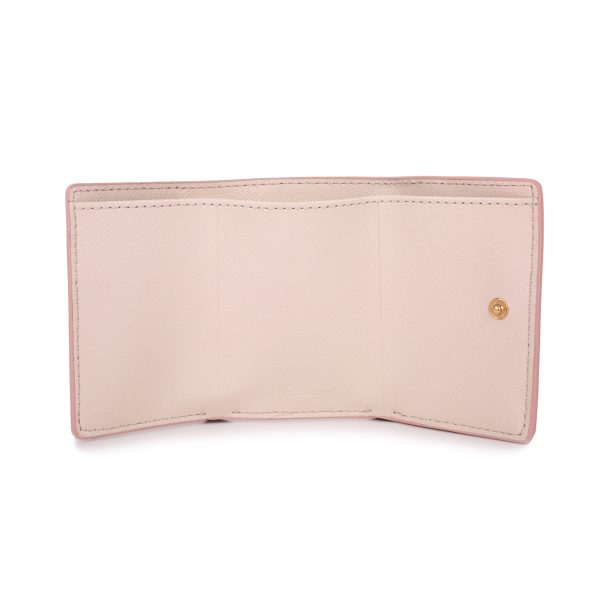 mc2f3smp060s07695 4 MARC JACOBS Trifold Wallet The Utility Leather Pink