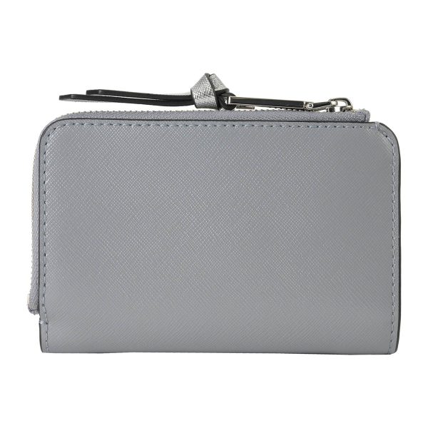 mc2f3smp061s07046 2 MARC JACOBS Bifold Wallet The Utility Snapshot Leather Gray