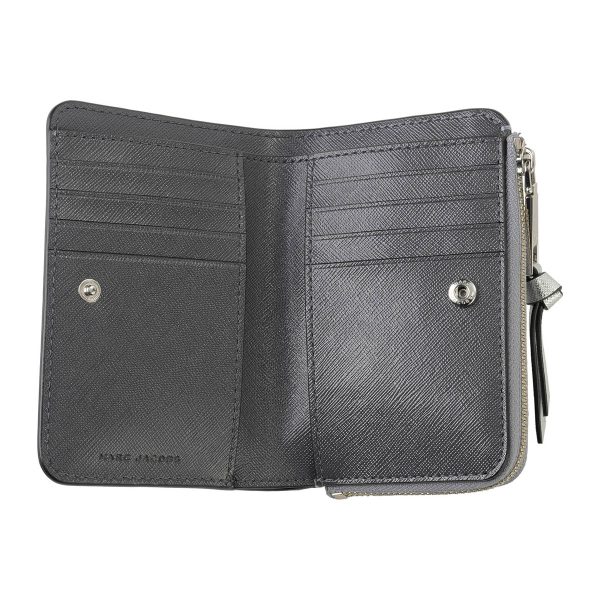 mc2f3smp061s07046 4 MARC JACOBS Bifold Wallet The Utility Snapshot Leather Gray