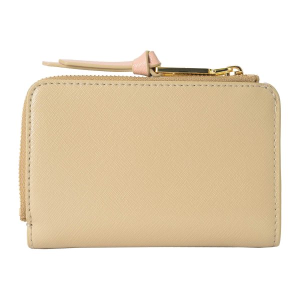 mc2f3smp061s07241 2 MARC JACOBS Bifold Wallet The Utility Snapshot Leather Beige