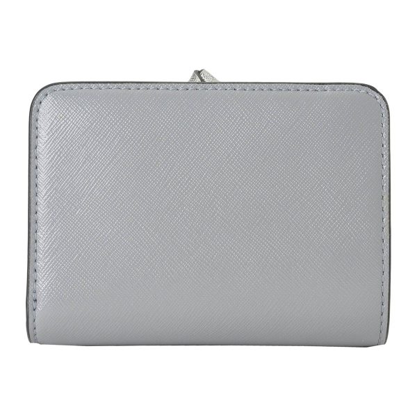 mc2f3smp062s07046 2 MARC JACOBS Bifold Wallet The Utility Snapshot Leather Gray