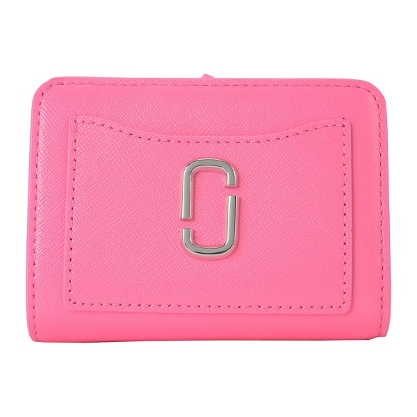 mc2f3smp062s07666 1 MARC JACOBS Bifold Wallet The Utility Snapshot Leather Pink