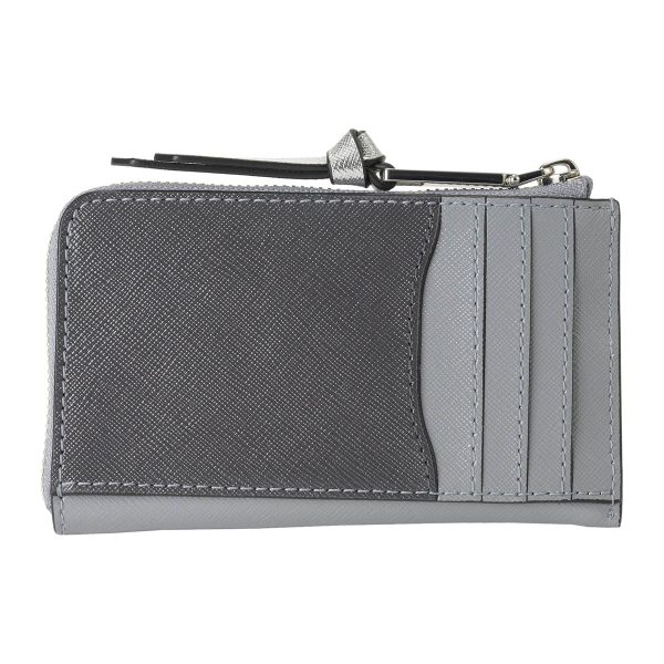 mc2f3smp063s07046 2 MARC JACOBS Coin Case The Utility Snapshot Leather Gray