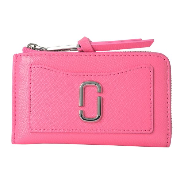 mc2f3smp063s07666 1 MARC JACOBS The Utility Snapshot Coin Case Leather Pink