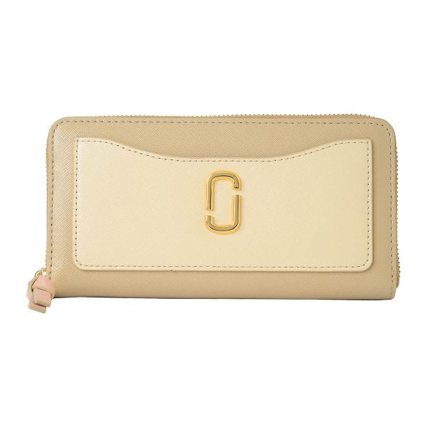 mc2f3smp065s07241 1 MARC JACOBS Long Wallet The Utility Snapshot Leather Beige