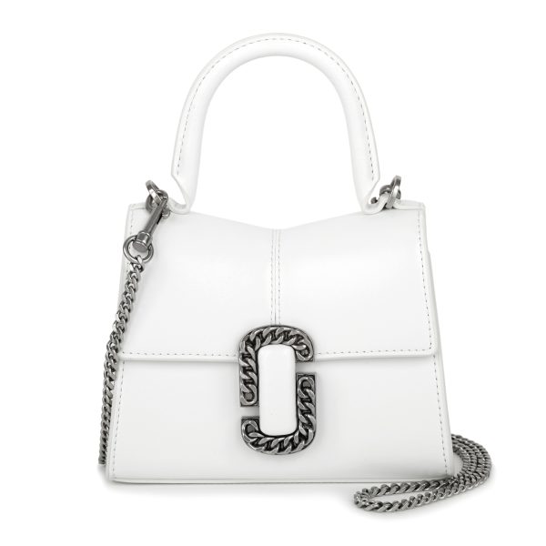 mc2p3hsc004h01100 1 MARC JACOBS Handbag The Saint Mark Leather White