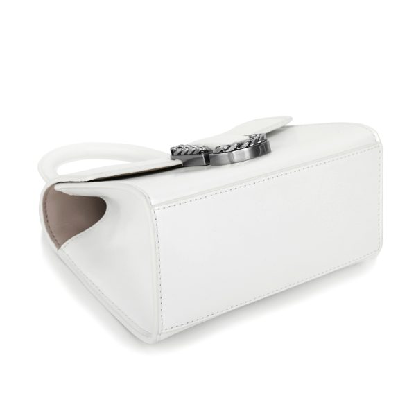 mc2p3hsc004h01100 3 MARC JACOBS Handbag The Saint Mark Leather White