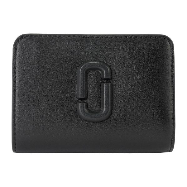 mc2s4smp007s02001 1 MARC JACOBS The Leather Covered J Mark Bifold Wallet Leather Black