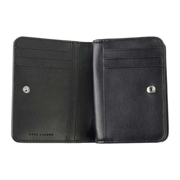 mc2s4smp007s02001 4 MARC JACOBS The Leather Covered J Mark Bifold Wallet Leather Black