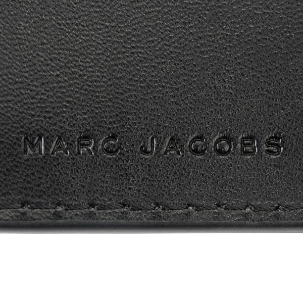 mc2s4smp007s02001 9 MARC JACOBS The Leather Covered J Mark Bifold Wallet Leather Black