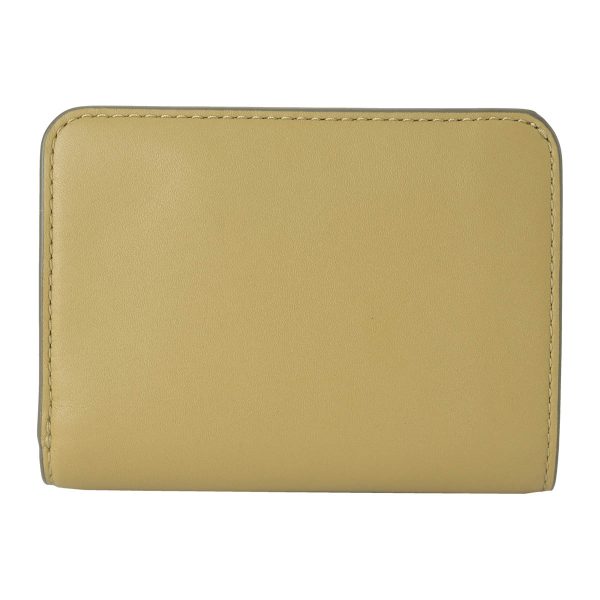 mc2s4smp007s02333 2 MARC JACOBS Bifold Wallet The Leather Covered J Mark Leather Beige