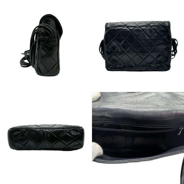 n0003 2 c Chanel Lambskin Shoulder Bag Black