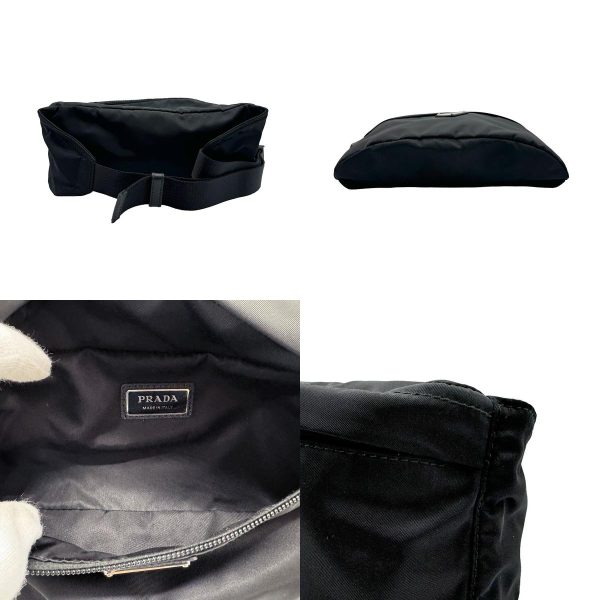 n0004 3 c Prada Nylon Waist Bag Black