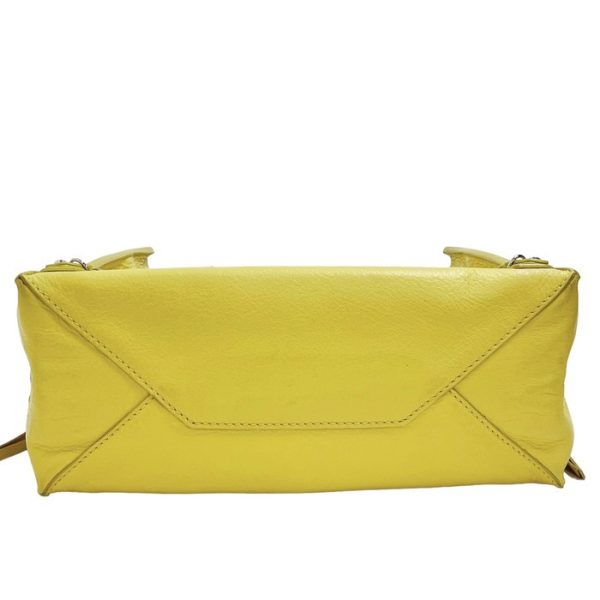 n23091945823 4 Balenciaga Paper Mini Leather Shoulder Bag Yellow