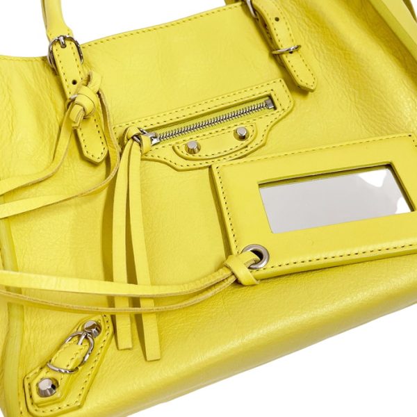 n23091945823 6 Balenciaga Paper Mini Leather Shoulder Bag Yellow