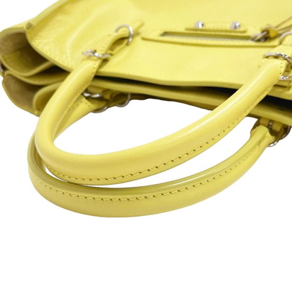 n23091945823 7 Balenciaga Paper Mini Leather Shoulder Bag Yellow