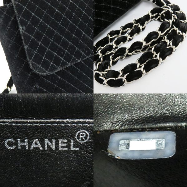 n2401 05 304340sh 08 Chanel Matelasse Flap Bag Chain Leather Shoulder Bag Black