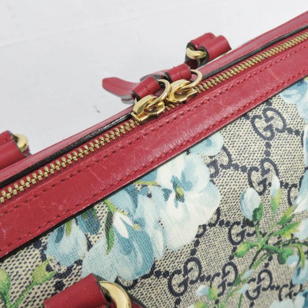 n2404 06 300472sh 06 Gucci GG Blooms 2way Bag Floral Handbag Shoulder Bag Red Gold