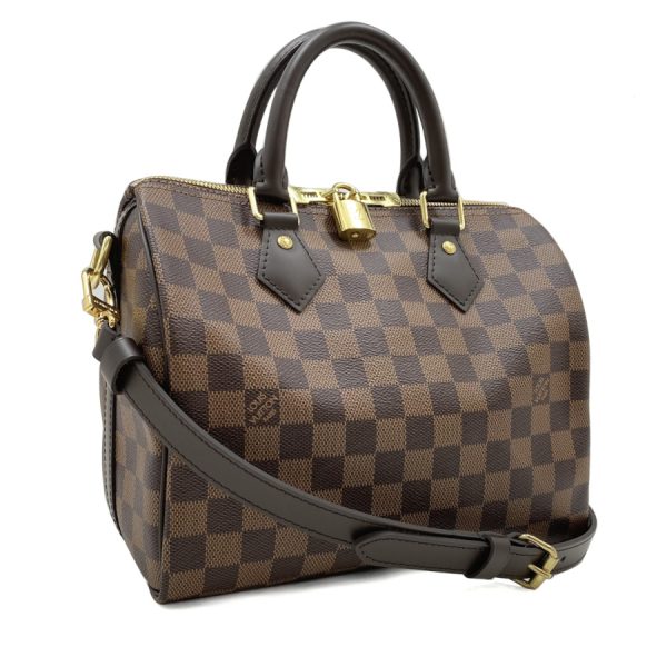 n41368 01 Louis Vuitton Damier Handbag Speedy Key Cadena Gold