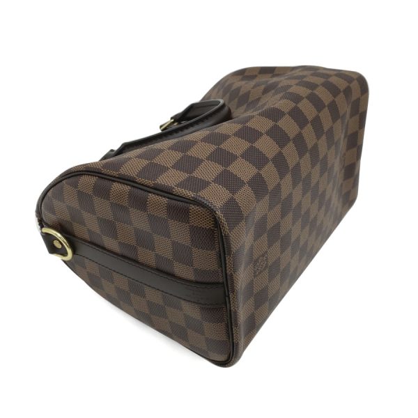 n41368 04 Louis Vuitton Damier Handbag Speedy Key Cadena Gold